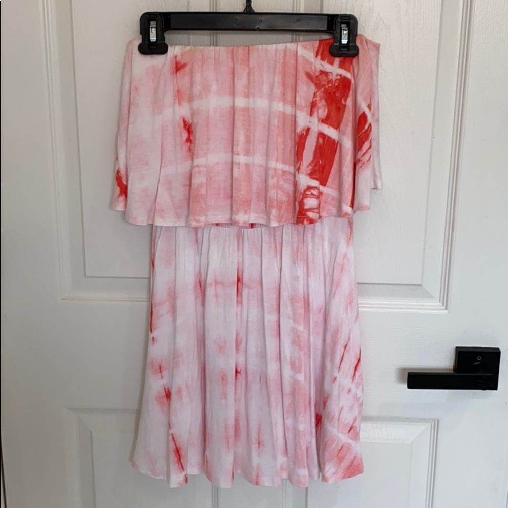 Strapless tie dye dress size Medium
